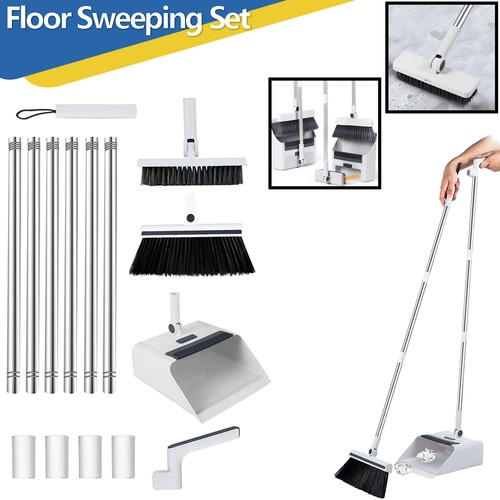 Long handled dustpan and - handled, brush