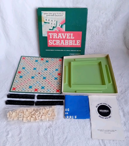 Vintage travel scrabble - vintage,