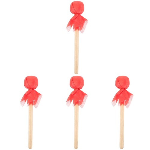 4pcs reusable wooden handle - 4pcs,