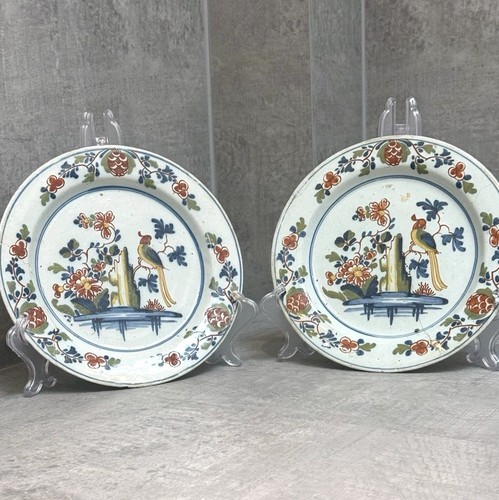 Antique pair lambeth delftware - pair,