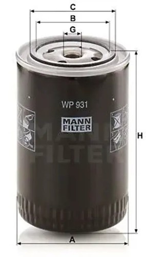 Oil filter spin - spin-on, wp