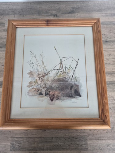 Vintage pine framed - pine, art
