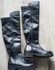Si Barcelona Over The Knee Womens Boots Colour Black Size 39 Heel 4cm Mint Condition