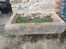 Antique Reclaimed Stone Trough Sink Planter 30.5" X 18" X 10"