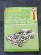 Haynes Datsun 140J & 160J/sss Owners Workshop Manual
