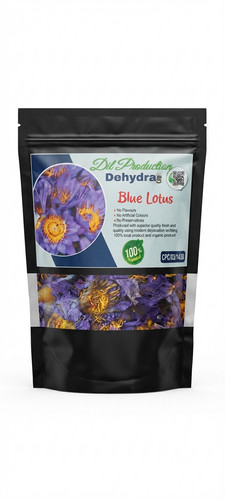 Dried blue lotus petals - blue,