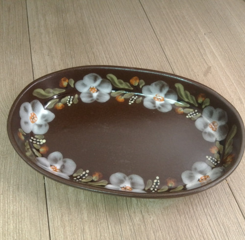 Oval terracotta serving oven - terracotta,