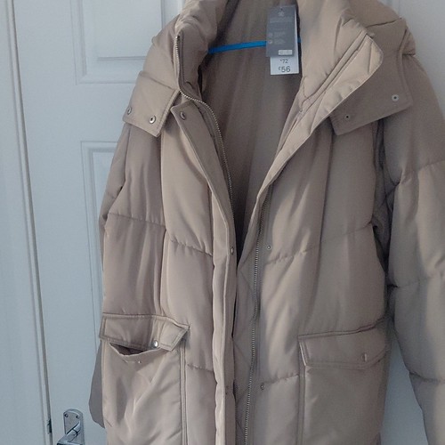 Zara women beige hooded - beige,