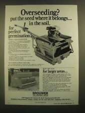 1988 Brouwer Model LOS24 Overseeder and LM67 Seeder Ad