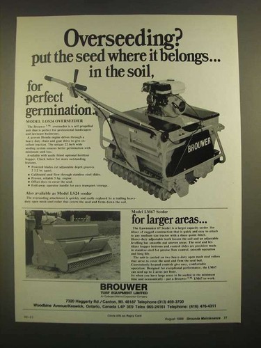 1988 brouwer model los24 - brouwer,