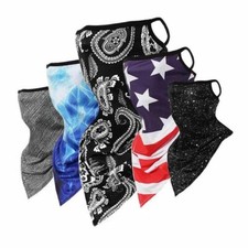 Outdoor Sports Triangle Ear-loop Face Cover Neck Scarf Multi-functional Unisex