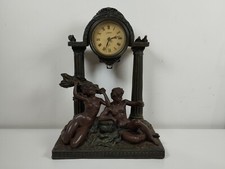 Juliana Branzed Effect Mantel Clock with Courting Couple - Not Working