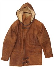 VINTAGE Mens Hooded Shearling