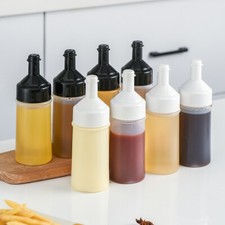 Sauce Bottles Plastic 250ml Squeeze Bottles with Nozzles Squeezy CondimentPR