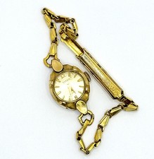 Titus Vintage Women's Mechanical Rolled Gold-Plated Watch 16 mm (Works) 21 Jewel