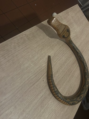 Vintage wooden wiggle snake - vintage,