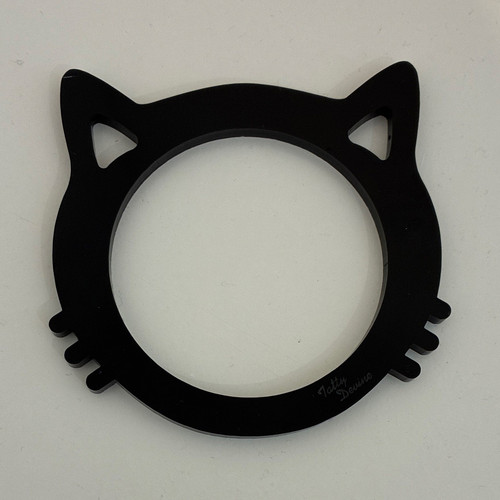 Tatty devine black cat bangle - black,