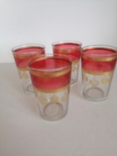 Vintage Moroccan Red and Gold