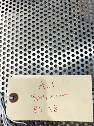 Damaged aluminum perforated - *damaged*,