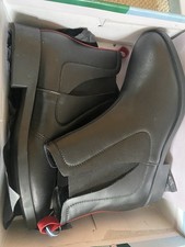 BNIB Joules Women's Cheltenham Leather Chelsea Boot -Black/Red UK 7 - RRP £79.95