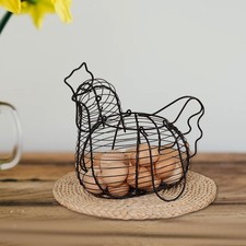Metal Chicken Egg Basket Chicken Basket Egg Holder for