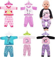 5 Sets Baby Doll Clothes for