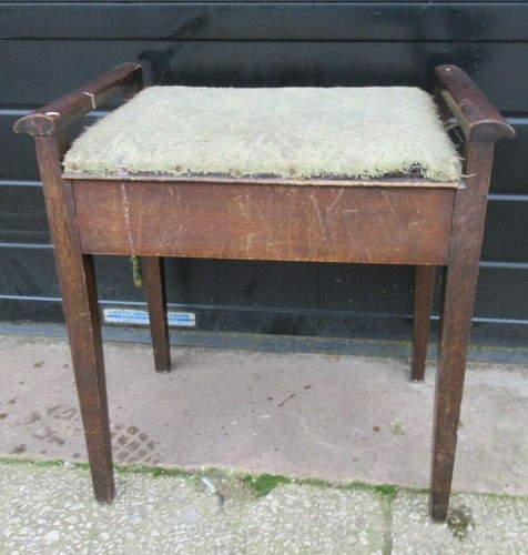 Reclaimed antique oak piano - antique,