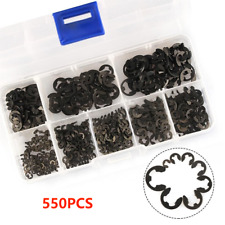 550Pcs Assorted M1.5-M6 E Clips C Circlip Kit Retaining Snap Ring