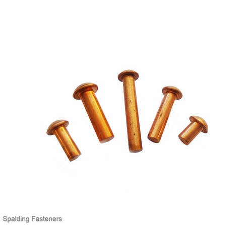 Solid copper round head - solid,
