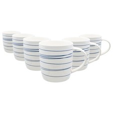 6x 350ml Stoneware Mugs Simply