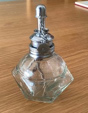 VINTAGE GLASS OIL LAMP WITH
