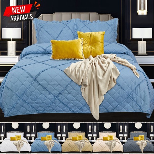 Piece quilted bedspread bed - quilted,