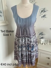 ted baker dress size 1, never worn, excellent condition 