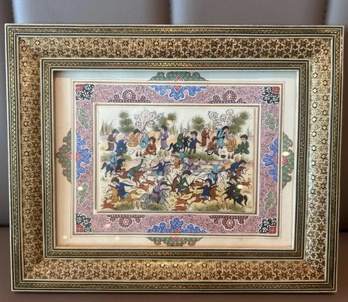 Persian hand painted miniature - persian,