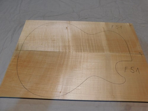 Flame maple carved - top, for