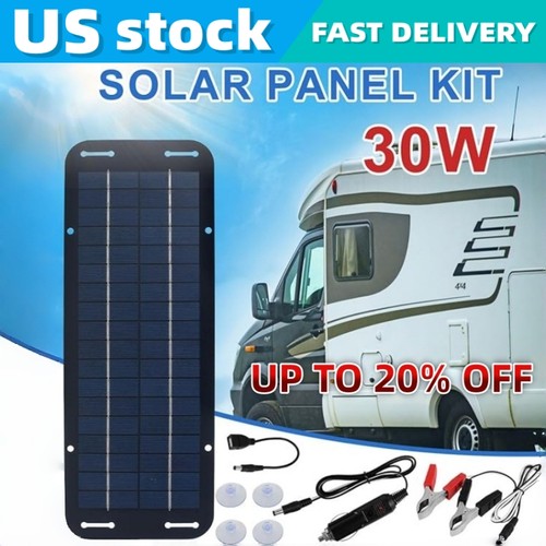 30w solar panel 12v trickle - panel,
