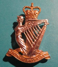 NORTH IRISH BRIGADE - ANODIZED CAP BADGE - J R GAUNT LONDON