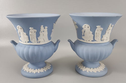 Wedgewood jasper wear vases - wedgewood,