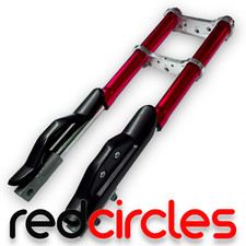 RED 47cc & 49cc MINI MOTO DIRT BIKE FRONT FORKS / MINIMOTO SUSPENSION