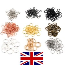 3-8mm Jump Rings Metal DIY Jewellery Making Findings Open Single Split Hoop UK
