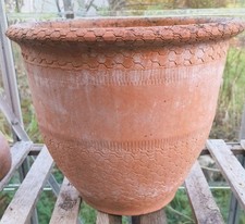 Large Terracotta Plant Pot Planter  Patterned Garden Patio