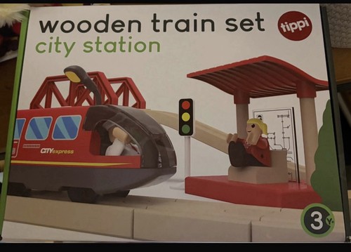 Wooden train track - wooden, set