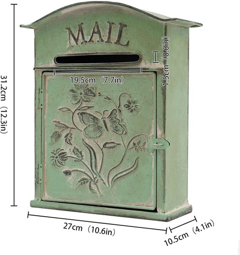 Wall mount mailbox letter - wall,