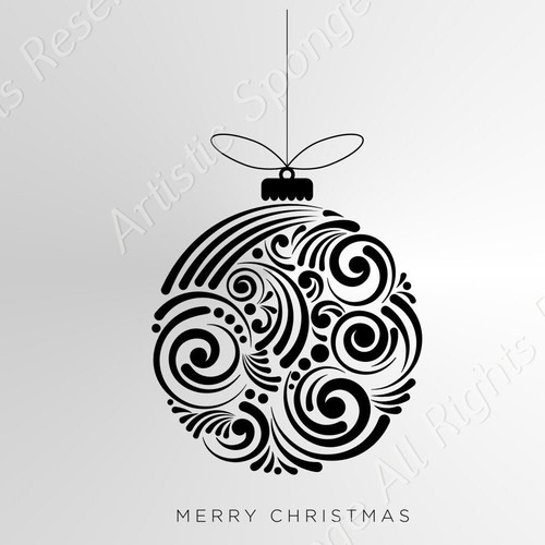 Christmas bauble cards - bauble,