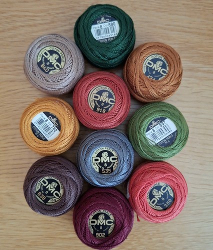 10x dmc cotton perle - dmc, thread