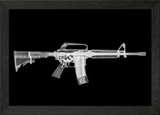 M4 m16A2 Assault rifle Framed