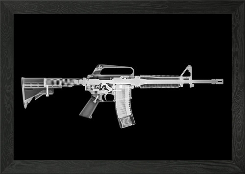 M16a2 assault rifle framed - m4,