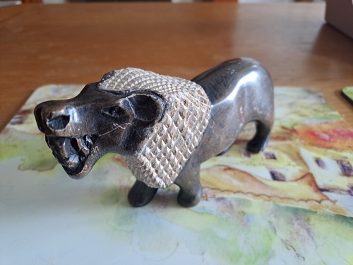 Small african lion statue - small,
