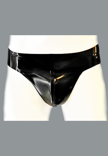 Rubber latex panel jockstrap - rubber,