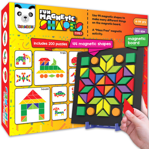 Magnetic shapes puzzle toy - shapes,